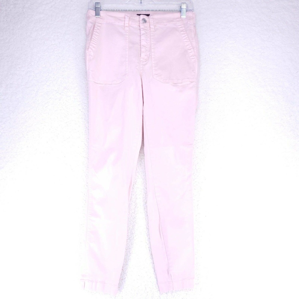 J Crew Jeans Womens Size 6 28 Mid Rise Pink Stretch Denim